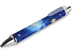 Caneta Esferográfica Recarregável Black Star Galaxy, Ponta Fina De