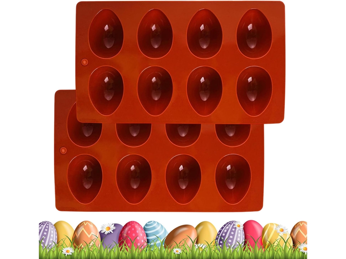 Forma De Silicone Assar Com 8 Cavidades