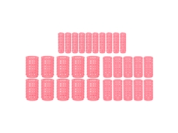 30pcs Rolo De Cabelo Profissional Auto-adesivo Conjunto Ferramenta De Estilo Para Cabelo Grosso E Fino
