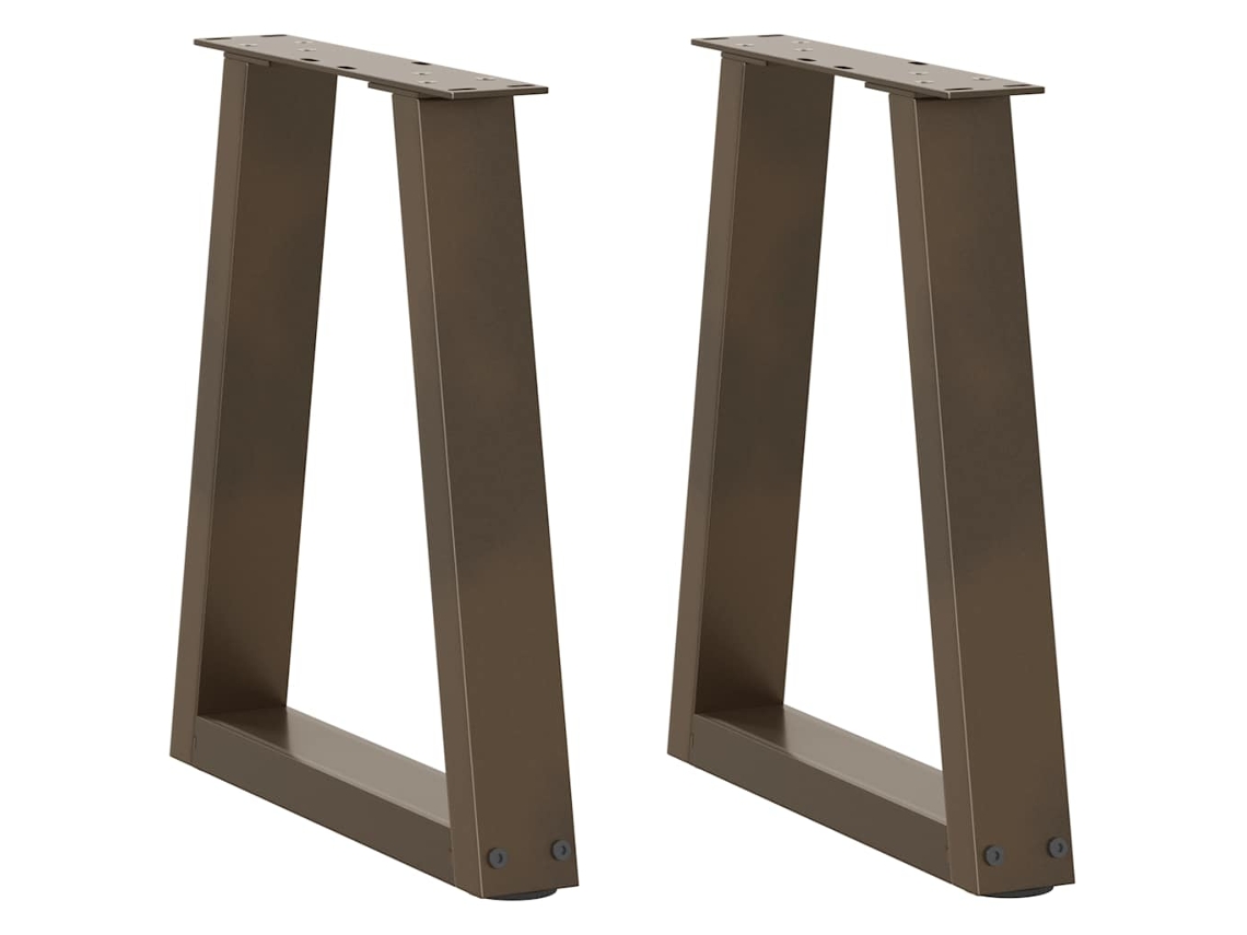 Coffee Table Leg, Coffee Table Legs Vidaxl Marrom Aço (38 X (42-43.3) Cm)