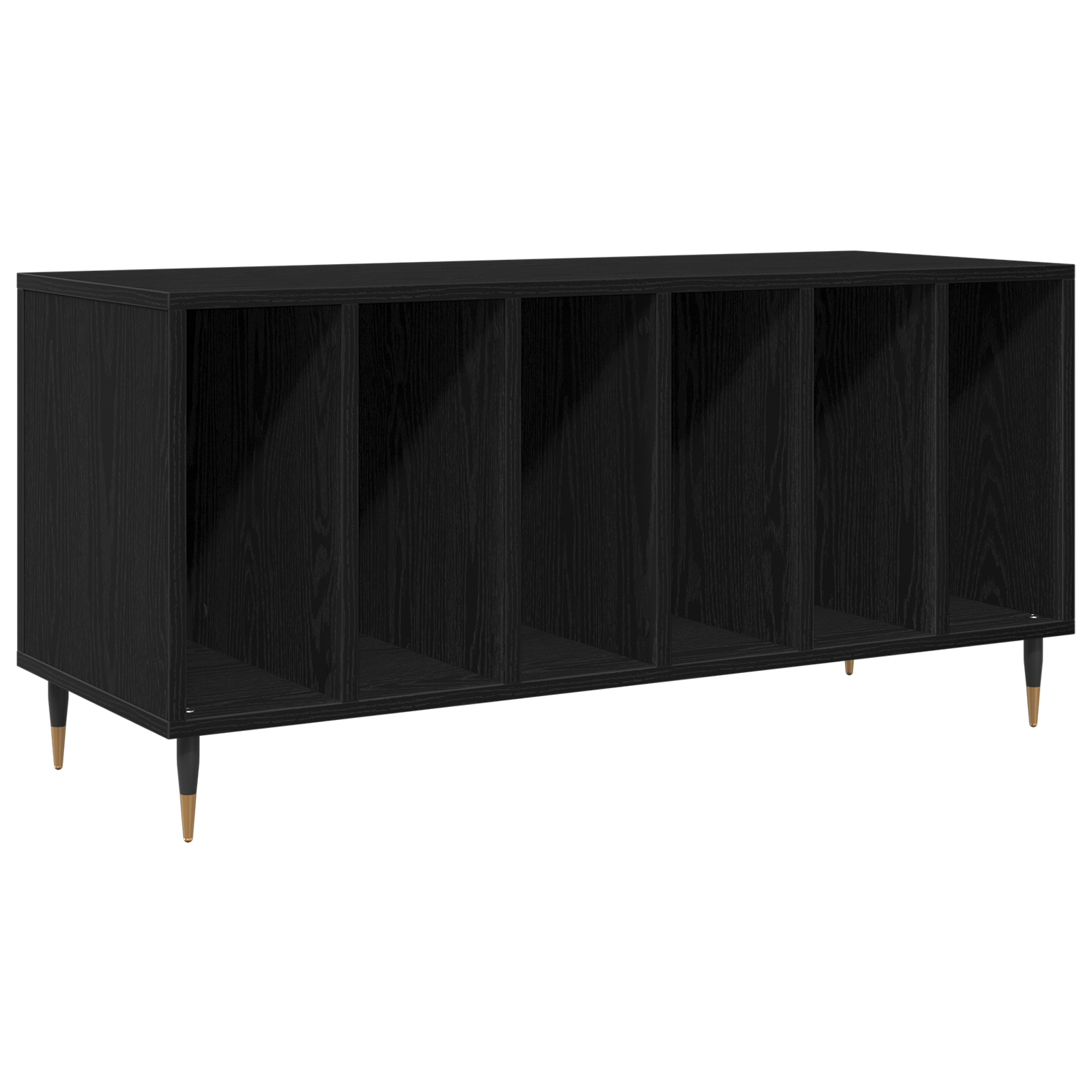 Conjunto 1 Unidade De Armazenamento Moderna Vidaxl Preto Derivados De Madeira (100 X 38 X 48 Cm)