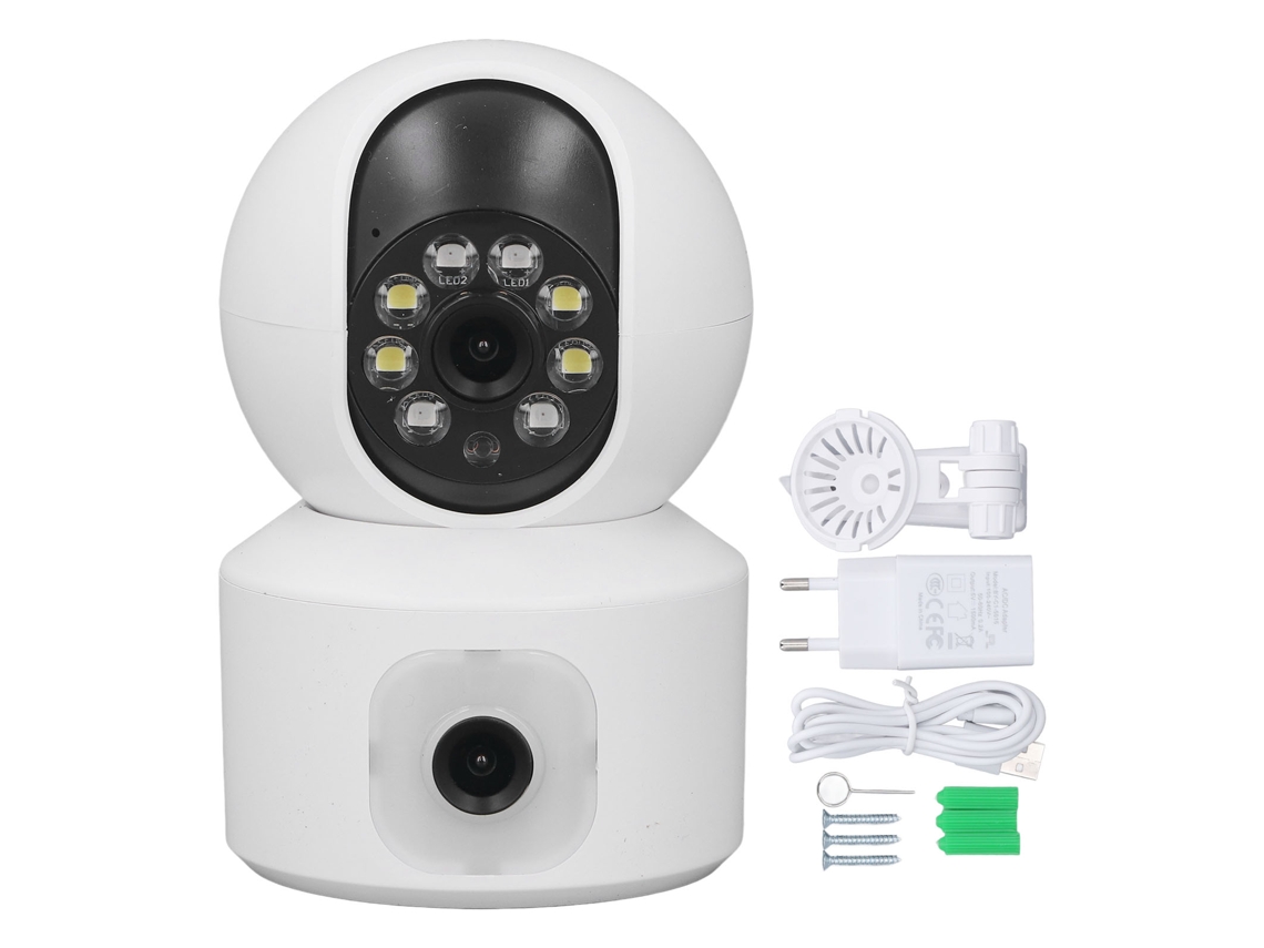 Câmera Wifi 2.4g 1296p Visão Noturna com Rastreamento de Movimento S/MARCA