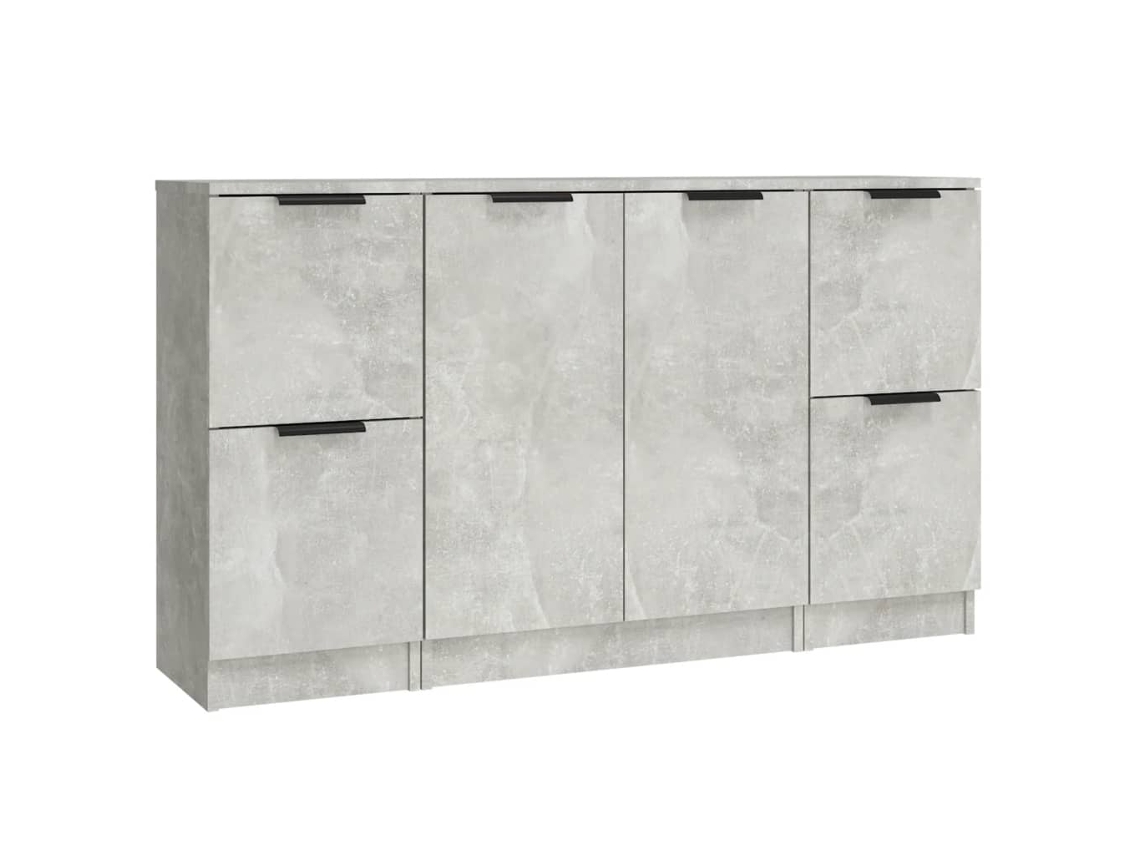 Sideboard, Sideboards Vidaxl Cinzeto Madeira Processada (n/a)