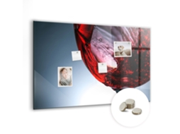 Lousa Magnética Taça De Vinho Para A Sala De Estar Espelharte (90x60 Cm)