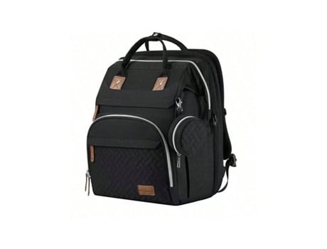 Mochila De Mulher Igvtrade Fraldas Meninos Mamãe Poliéster Preto