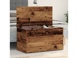 Vidaxl Arca De Arrumação 84x42x46cm Derivados De Madeira Madeira Velha