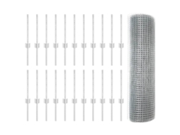 Vidaxl Cerca De Arame Soldado Com Postes 50 X 0,4 M Aço Galvanizado