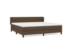 Box Spring Bed, Box Spring Beds Vidaxl Marrom Tecido (200 X 200 Cm)