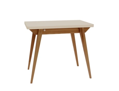Mesa extensível 90x65x76 Bege claro RAGABA Envelope carvalho para 4 pessoas