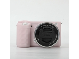 Capa Silicone HEXINYIGJLY para Sony Zv e10/zv e10lanti Risco, Leve, Acesso Total Rosa Gelatinoso