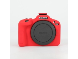 Capa Silicone HEXINYIGJLY para Canon Eos R100macia Antirriscos, Proteção Anti Queda Vermelho