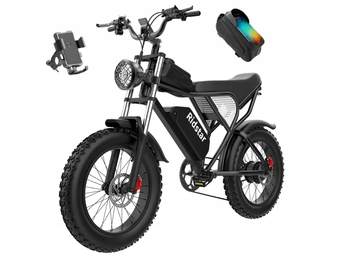 Bicicleta Elétrica Ridstar Q20 1500w 48v 20ah 55kmh Travões Hidráulicos Dianteiros E Traseiros
