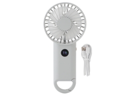 Ventilador Portátil Laxiscreed Usb Com Alto Poder De Vento E Display Digital Inteligente