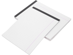 Conjunto de 4 Blocos de Notas A4 com Linhas Largas e Papel Branco Resistente À Tinta. SFUSHOS