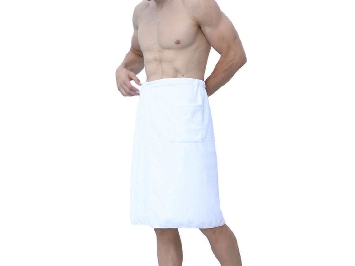 2026 toalha de Banho para Homens Leve Absorvente com Bolso Sem Pelusas Compatível com Ginásio Piscina Spa