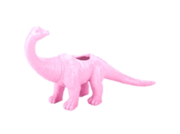 Vasinho de Flores Dinossauro Pvc para Cactos Suculentas Decoração Jardim Rosa S/MARCA