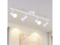 Nettlife Candeeiro De Teto Com 4 Focos Gu10, Metal Design Moderno Para Sala De Estar E Corredor, 16,5 Cm, Orientáveis, Para Uso Diário