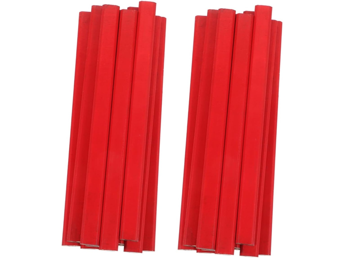 Conjunto de 144 Lápis Octogonais para Marcação Precisa em Trabalhos Carpintaria Madeira. 17,50 X 1,50 0,70 Cm
