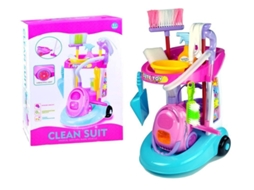 Conjunto De Limpeza Em Um Carrinho Com Aspirador B.active
