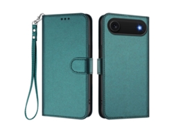 Capa Carteira De Couro Para Iphone Air Com Alça De Pulso