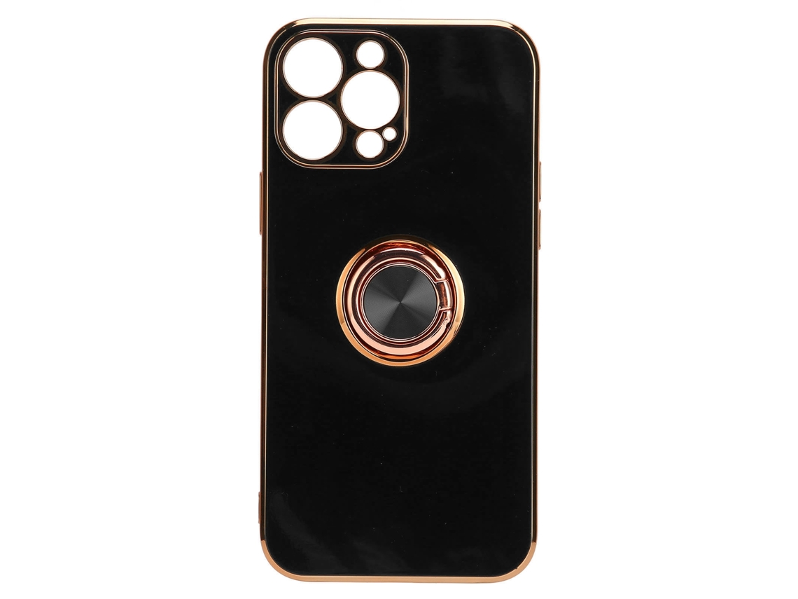 Capa de Telefone LAXISCREED Anel Dourado Rosa com Suporte