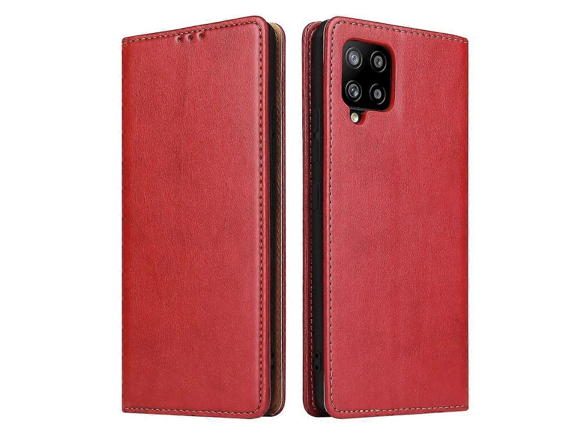 Capa Couro Pu Para Samsung Galaxy A12, Elysve