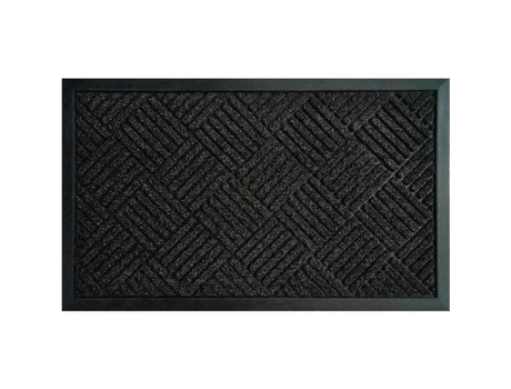 Escova De Borracha Para Tapete - Id Mat - 45x75 - Fibras Raspadoras - Antiderrapante - Preto