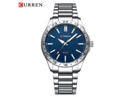 Relógio Masculino MDUG Casual com Pulseira de Aço Inoxidável e Mostrador de 24 Horas