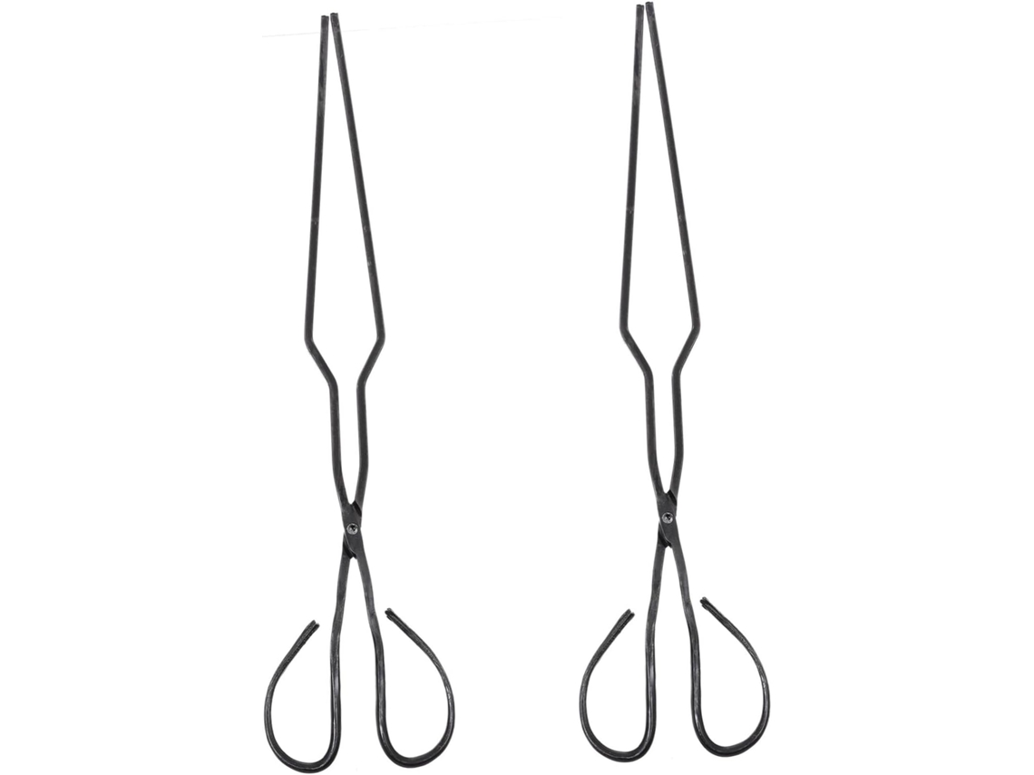Pinças Longas De Aço Inoxidável Besportble 2 Peças Para Churrasco E Camping, Práticas Para Manuseio E Uso Ao Ar Livre