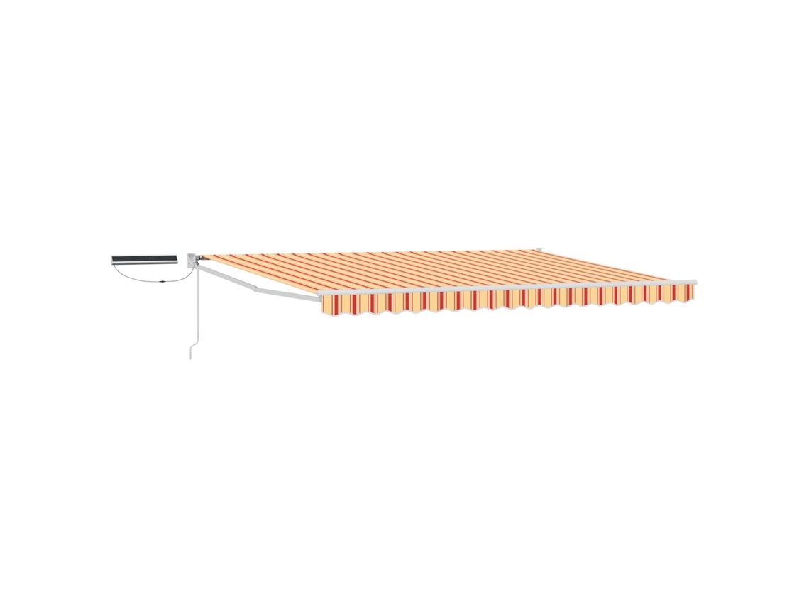 Conjunto 1 Toldo Elétrico Vidaxl Multicolorido Poliéster (4 × 3 M)