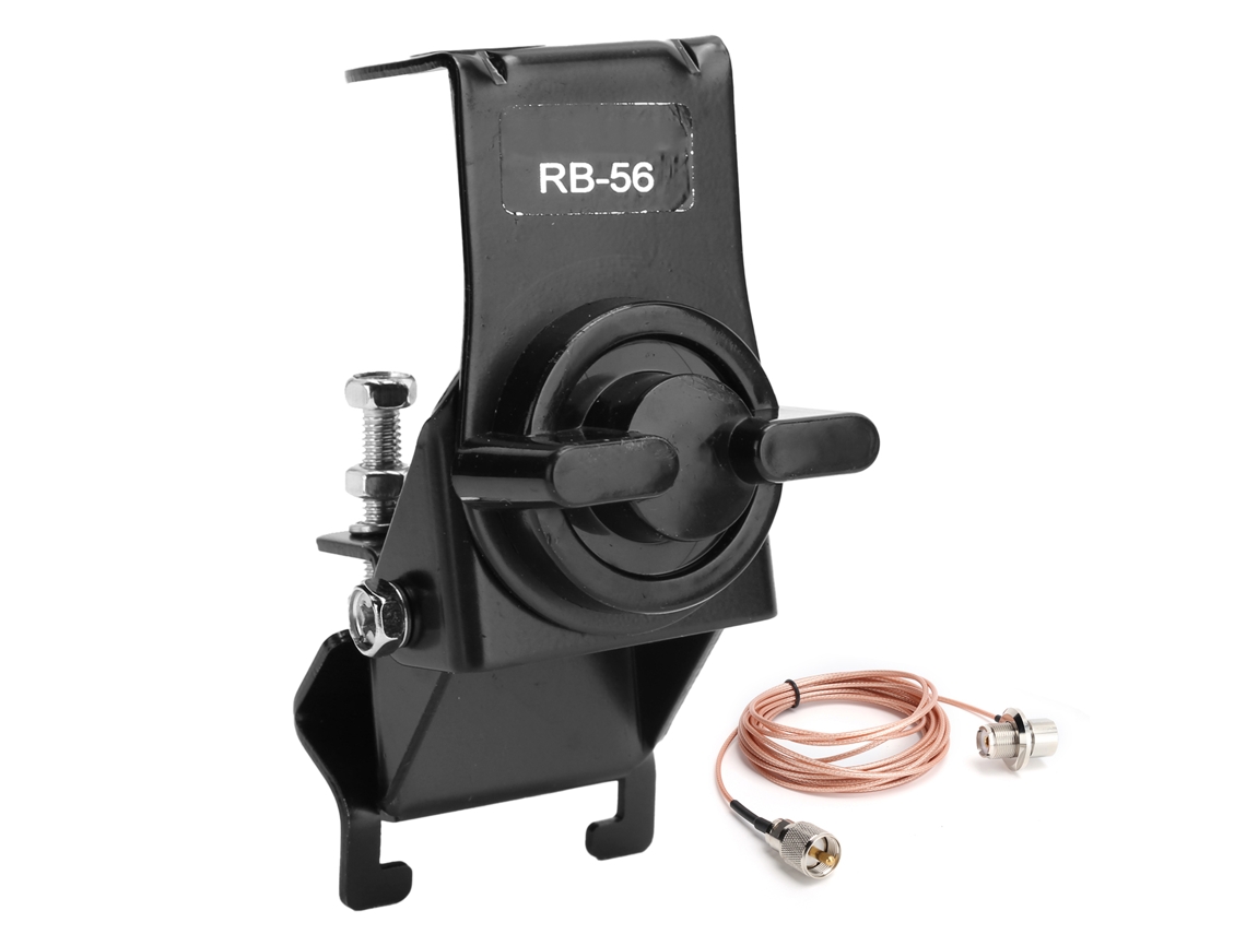 Aetheria suporte de Antena Ajustável para Carro com Alimentador 4,6m 316 Clip de Rádio Móvel