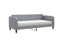 Daybed With Mattress, Daybeds With Mattresses Vidaxl Cinzeto Tecido (80 X 200 Cm)