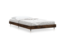 Bed Frame, Bed Frames Vidaxl Marrom Madeira Processada (90 X 190 Cm)