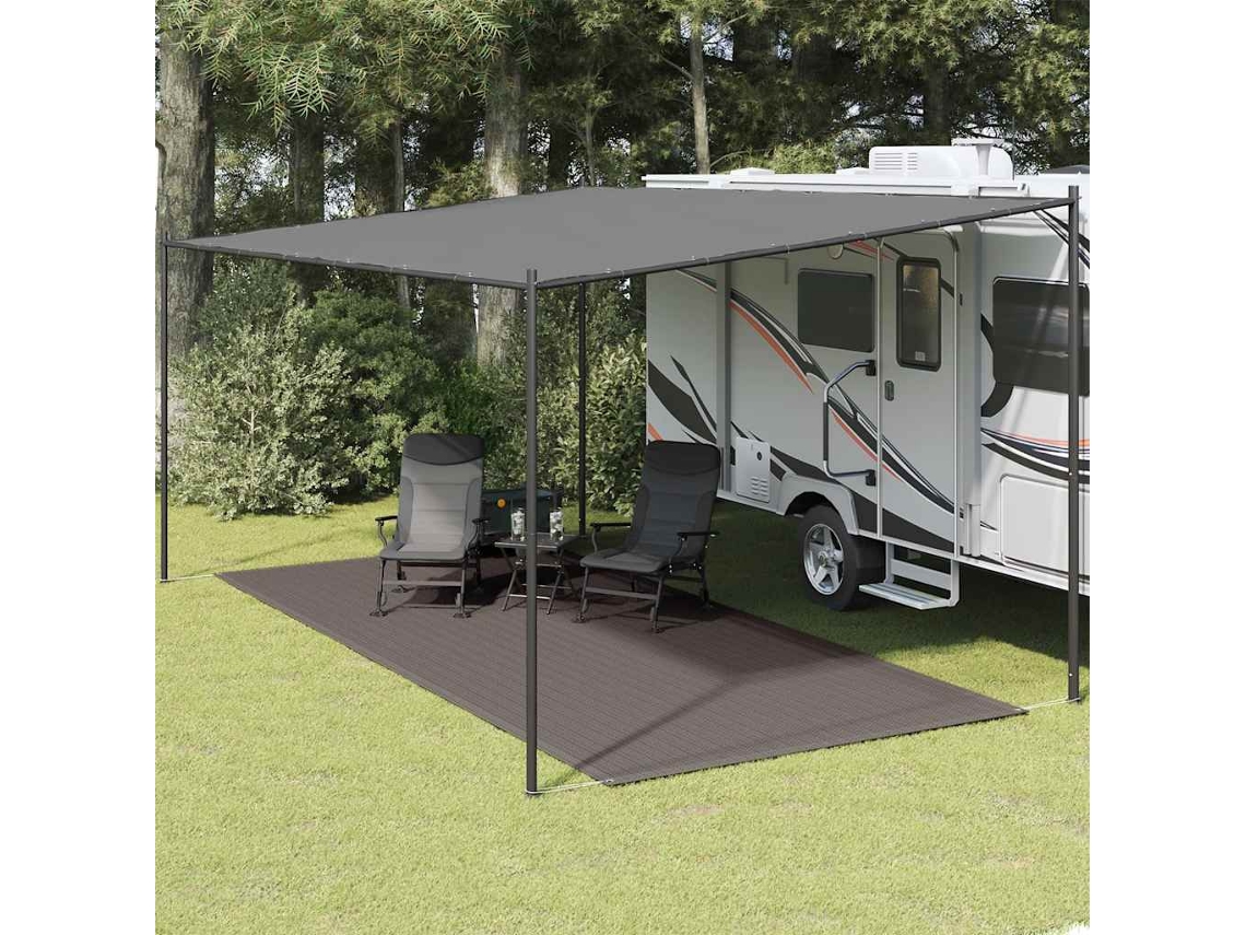 Vidaxl Tapete De Campismo Para Tenda 250x550 Cm Antracite