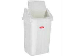 Papelera Basura Inclinable Curve 25 L Blanco Kadax
