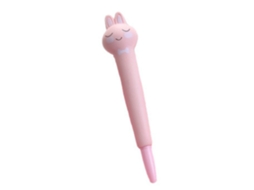 Bolígrafos Squishy Bonitos Para Aliviar O Estresse Kawaii Com Tinta Gel Coelhos Rosados