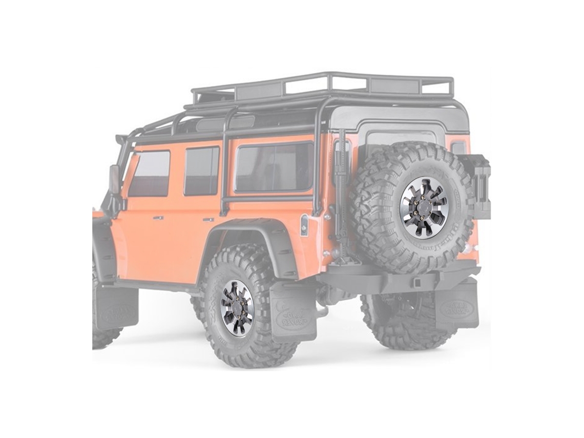 Aro De Roda De Metal Beadlock 4pcs Compatível Com Axial Scx10 90046 Traxxas Trx4 Rc4wd D90 Carro Rc