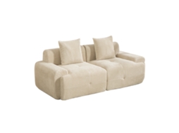 Sofá modular em chenille com espuma elástica 30D, fácil de mover, antiderrapante, ideal para sala de estar e outros ambientes.