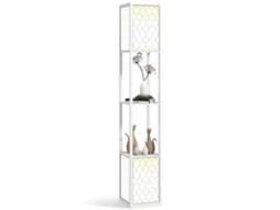Candeeiro de Pé Mdf Cor Branco 26x26x156 cm Homcom