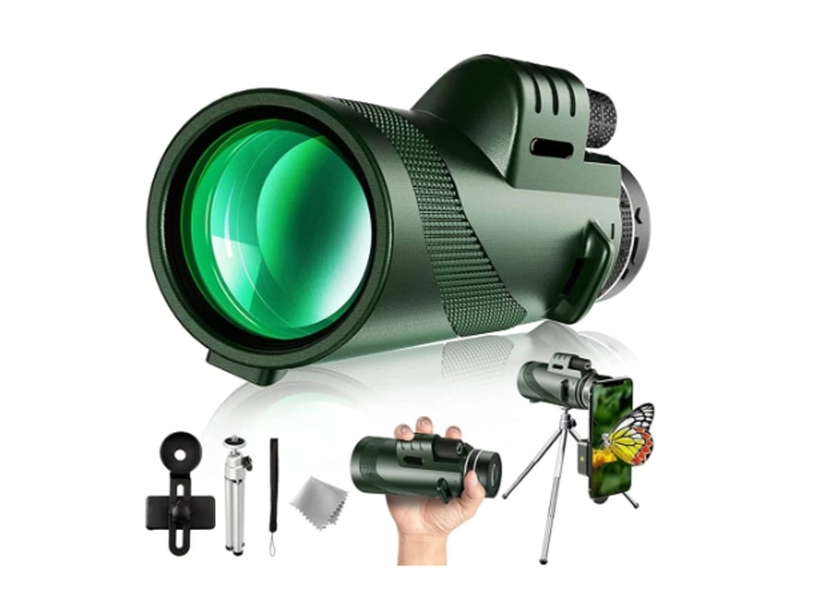 Telescópio Monocular 40x60 de Visão Noturna de Alta Resolução de Longa Distância Caminhadas Caça Observação Telescópio Portátil com USHION