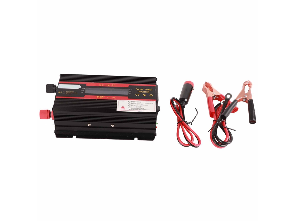 Inversor Veicular Laxiscreed 12v Para 220v Com Tela Lcd, Ideal Para Viajar E Usar Eletrônicos No Carro