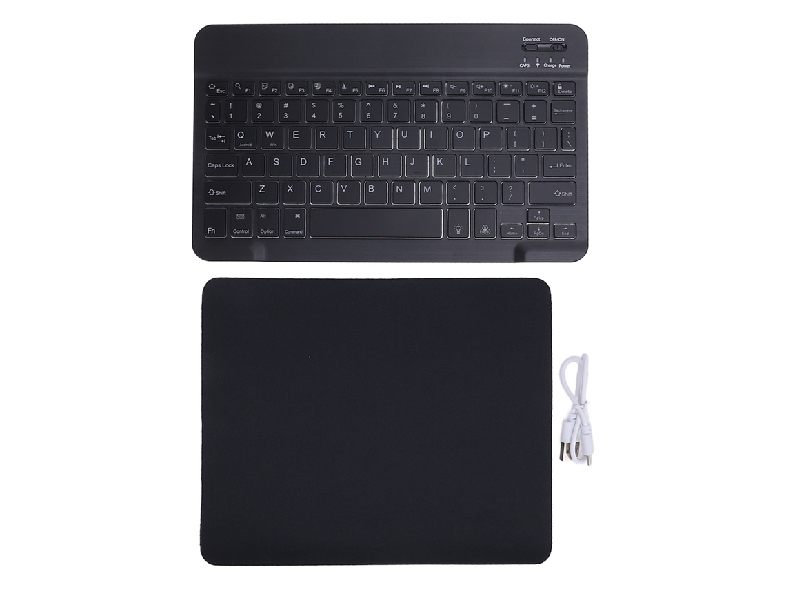 Baoj-2026novoteclado Bluetooth Portátil Sem Fio Com Iluminação Rgb