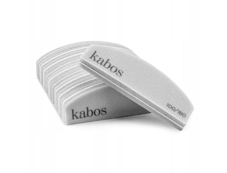 Conjunto De 10 Limas De Unhas Meia Lua Kabos Grão 100/180