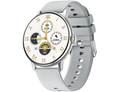 Smart Watch Cy51.43 Polegadas Tela Amoled Chamada Bluetooth Carregamento Sem Fio À Prova D 'Água Prata GODTVAGT