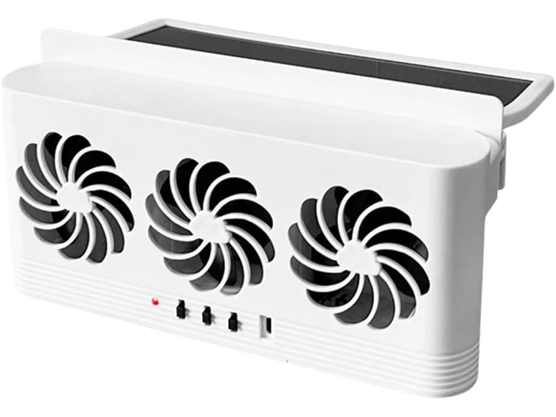 Ventilador De Carro Movido A Energia Solar Com Tiras Vedação Personalizáveis, Ventilador De Exaustão Com Múltiplas