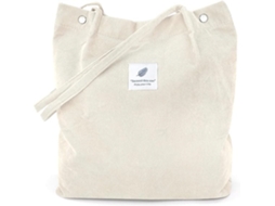 Bolsa feminina em bombazine, grande capacidade, reutilizável, com bolsa interna, bolsa de ombro para secadora de roupas.
