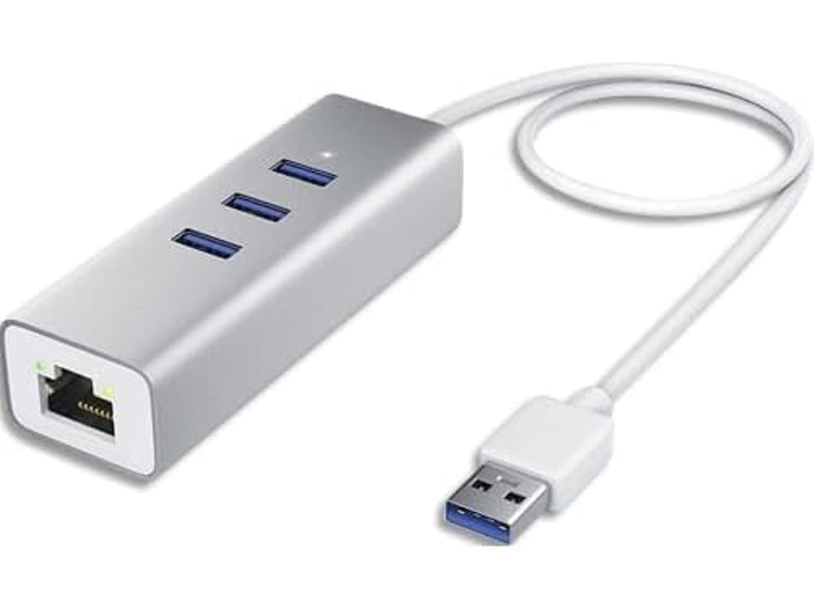 Hub Usb C 4 Em 1 Com Porta Rj45 Gigabit E 3 Portas Usb 3.0 ? Compatvel Com Windows, Macos, Linux E Chromeos | Orysin