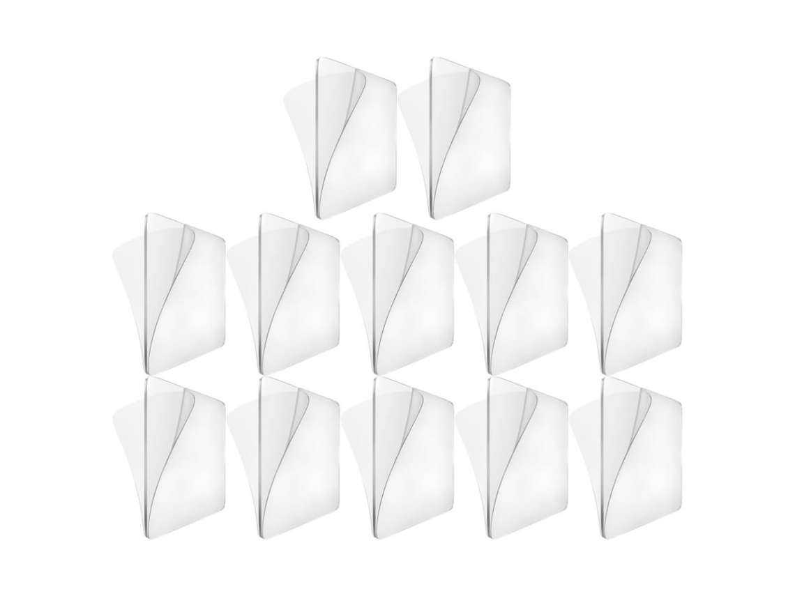 Fita Adesiva Dupla Face Transparente Em Pvc Besportble, Pacote Com 12