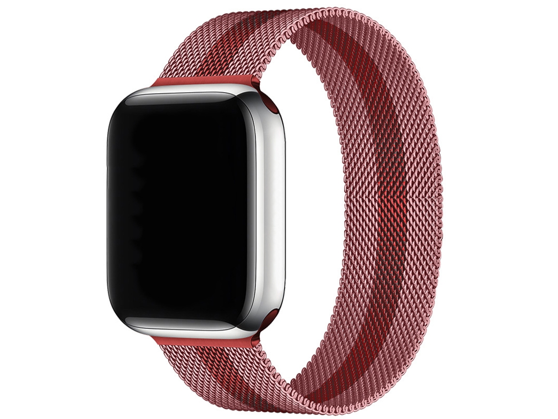 Bracelete Para Apple Watch 42/44/45/46/49mm Rosa-vermelho Cuich