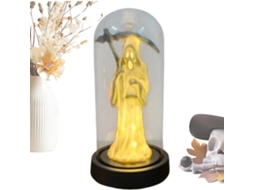 Abajur gótico em forma de fantasma dentro de uma garrafa de vidro, luminária noturna assustadora, decoração de mesa.